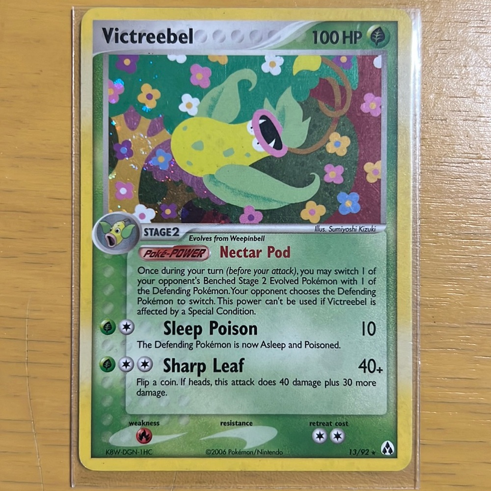 2006 Pokémon Victreebel 13/92 EX Legend Maker Holo Rare